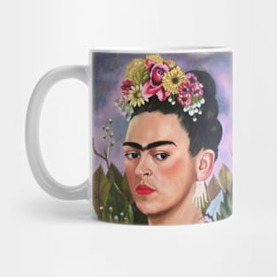 Self Portrait Dedicated to Dr Eloesser by Frida Kahlo Mug